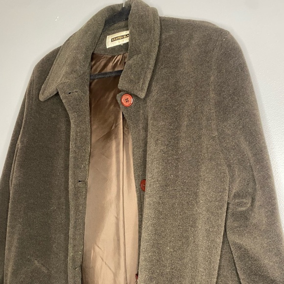 VTG Kristen Blake Studio Collection Oversized Wool Full Length Walking Coat M - Picture 1 of 7